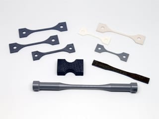 A variety of prototype ceramic parts