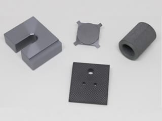 A variety of machined components